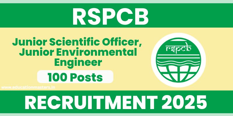 RSPCB Recruitment 2025